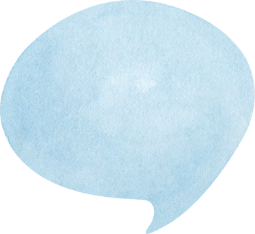 Blue Speech Bubble Watercolor